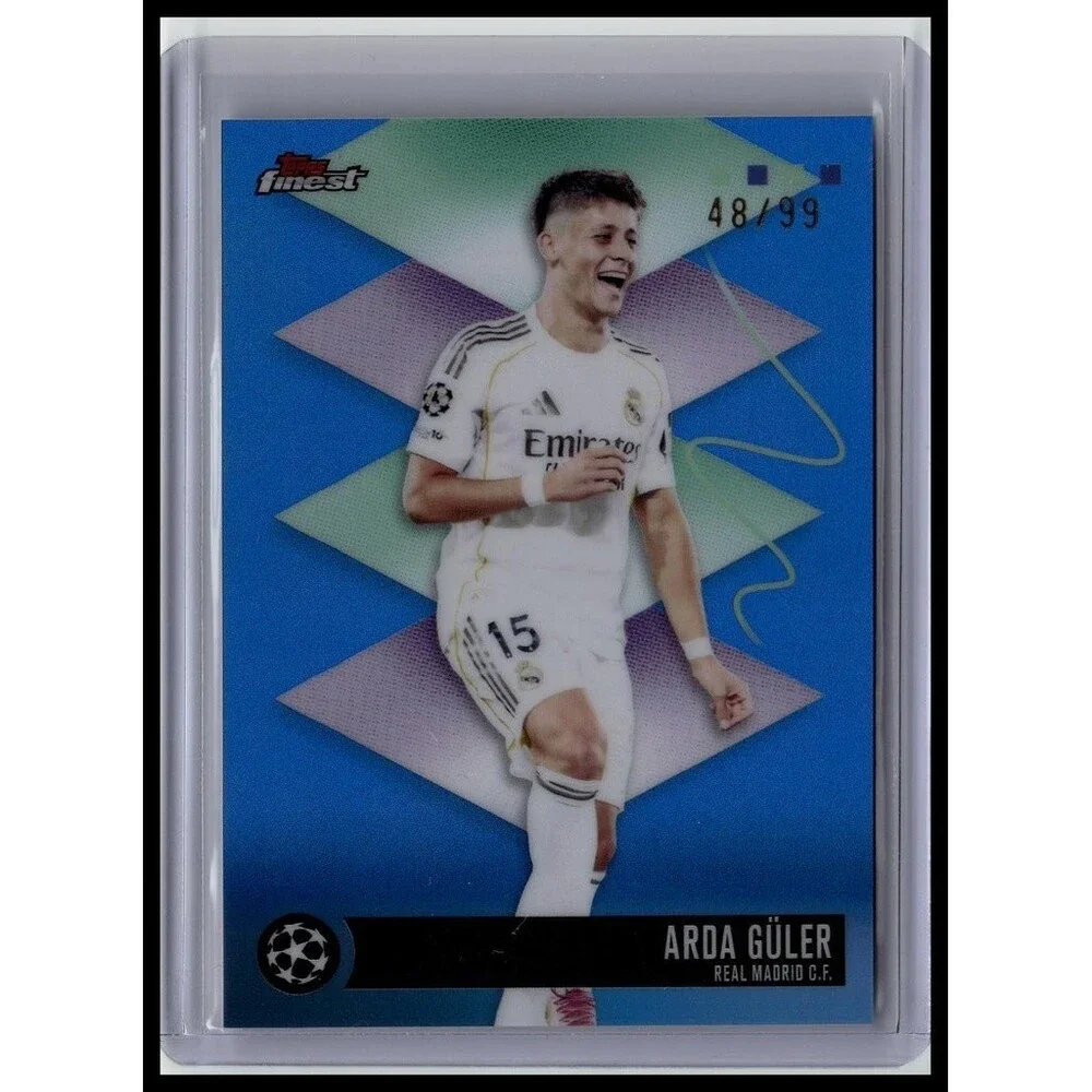 2026 Topps Finest UEFA #508 Arda Güler, Real Madrid C.F. /99